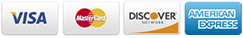 Visa | Mastercard | Discover | American Express